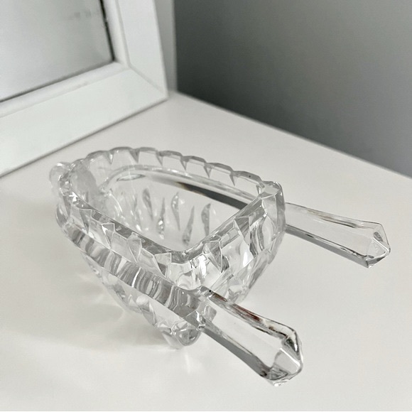 Vintage Mikasa Garden Gifts Crystal Glass Decorative Wheelbarrow Dish - Picture 8 of 10